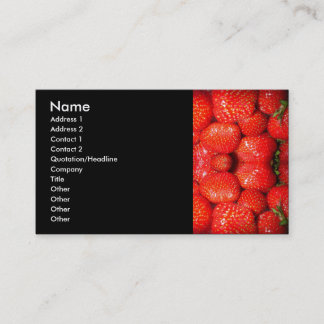 Carte de visite de fraises