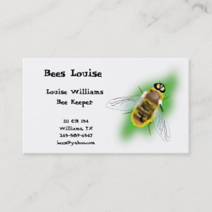 Carte de visite de gardien d'abeille