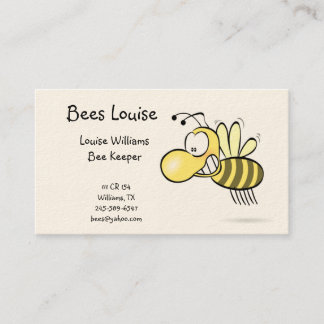 Carte de visite de gardien d'abeille