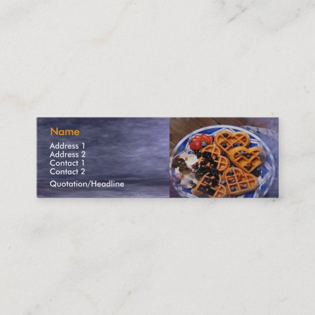 Carte de visite de gaufres (Devant)