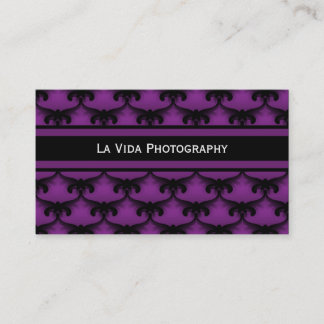 Carte de visite de glam cosmopolite, violet