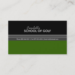 Carte de visite de golf