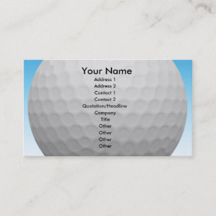 Carte de visite de golf