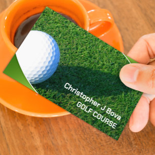 Carte de visite de golf