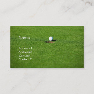 Carte de visite de golf