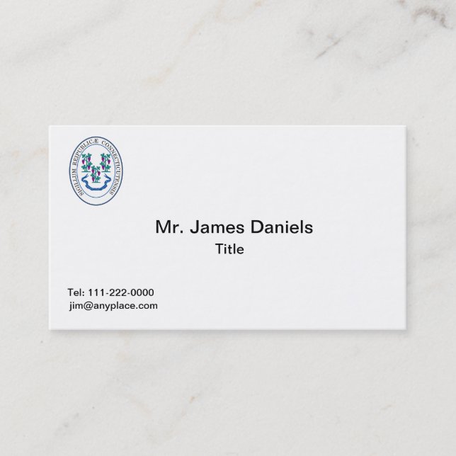 Carte de visite de grand phoque du Connecticut (Devant)