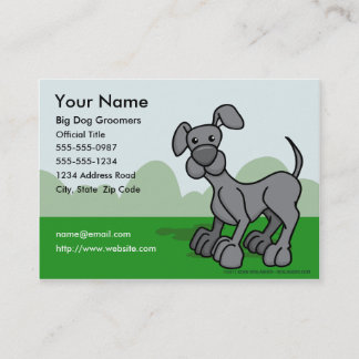 Carte de visite de Groomers de chien