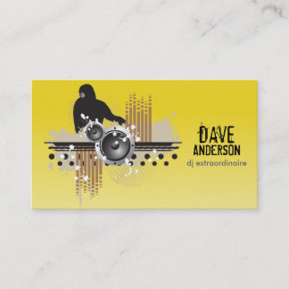 Carte de visite de groupe DJ (Funky Disk Jockey)