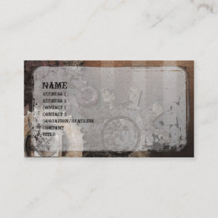 Carte de visite de grunge à vapeur