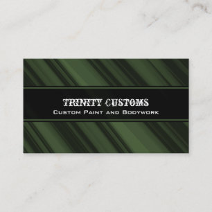 Carte de visite de grunge fractal, vert de forêt