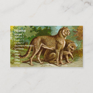 Carte de visite de guépard