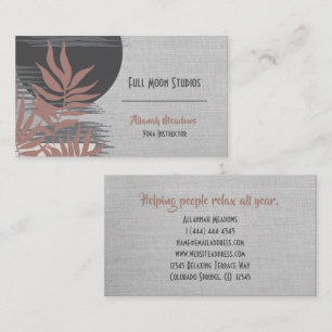 Carte de visite de guérison et de méditation Abstr