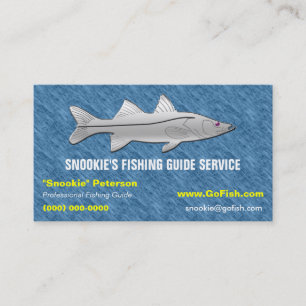 Carte de visite de guide de pêche