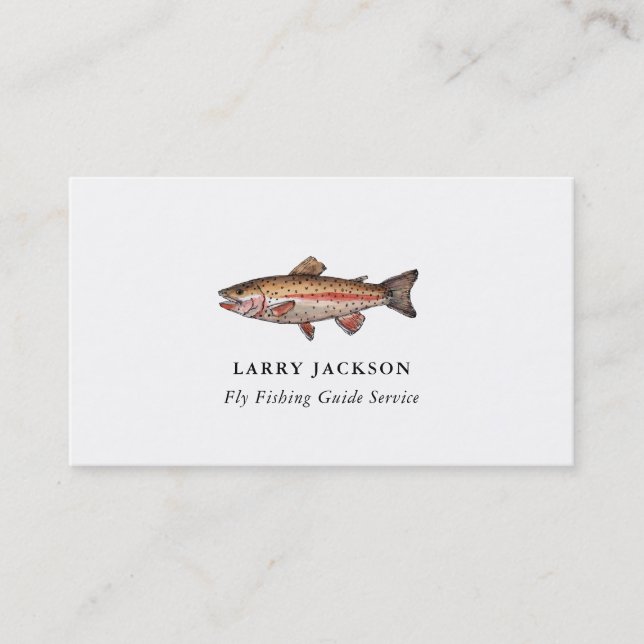 Carte de visite de guide de pêche pêcheur (Devant)