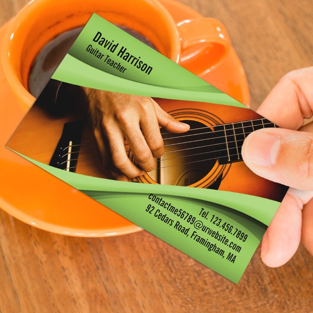 Carte de visite de guitare de musique (Créateur téléchargé)