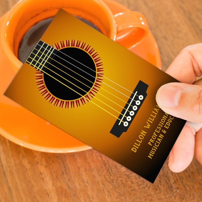 Carte de visite de guitare de musique (Créateur téléchargé)