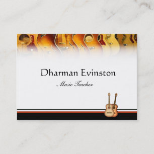 Carte de visite de guitares acoustiques
