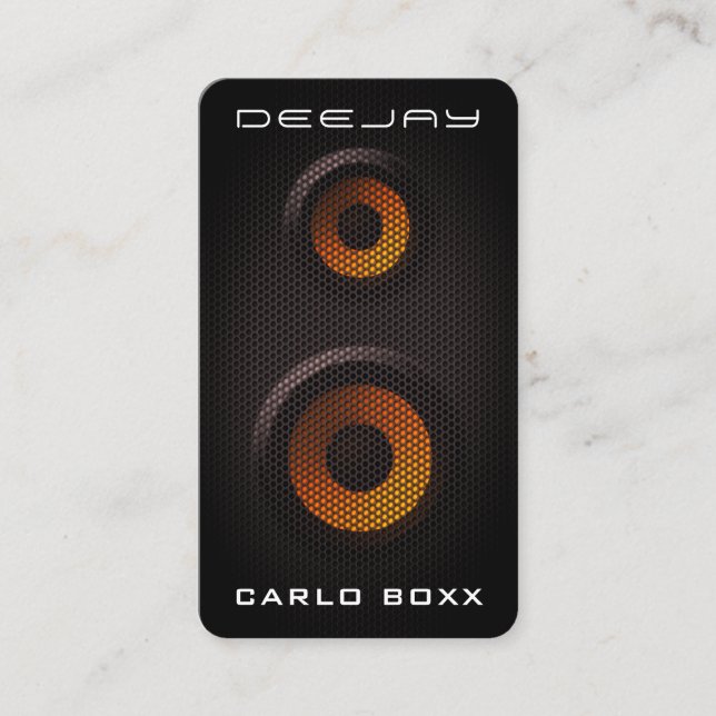 Carte de visite de haut-parleur Faux (Devant)