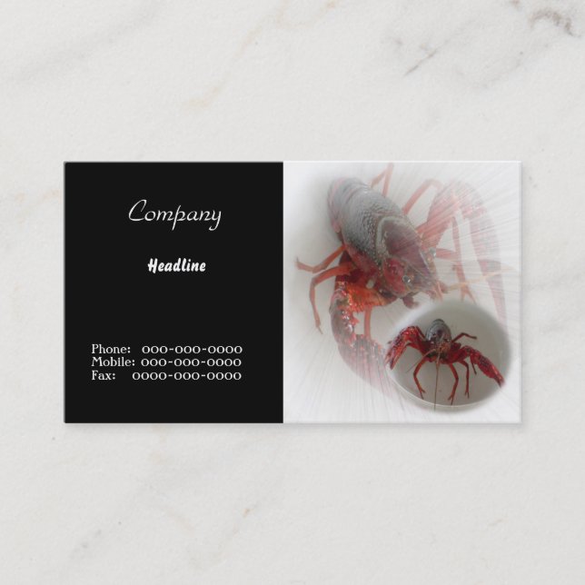 Carte de visite de homards (Devant)