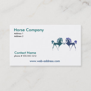 Carte de visite de Horse Company