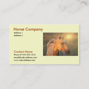 Carte de visite de Horse Company