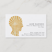 carte de visite de Hypnotherapist de rayon de