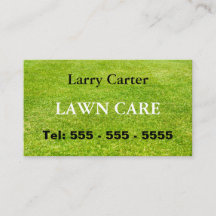 Carte de visite de jardinage vert de laiton