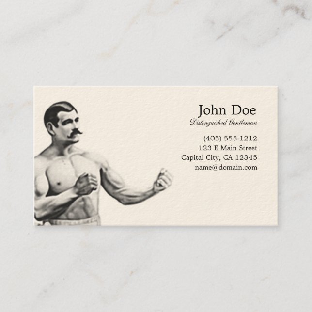 Carte de visite de John L. Sullivan (Devant)
