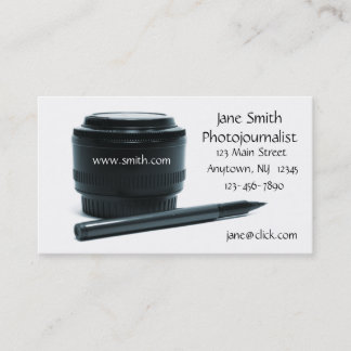 Carte de visite de journaliste