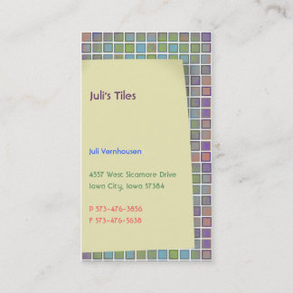 Carte de visite de Julia's Carreaux