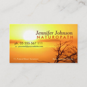 Carte de visite de la beauté de la nature