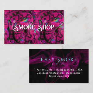 Carte de visite de la boutique de tabac Snake