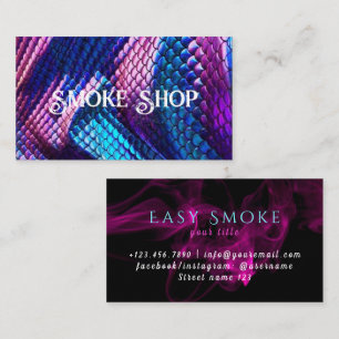 Carte de visite de la boutique de tabac Snake