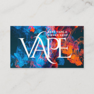 Carte de visite de la boutique de vapeur de fumée