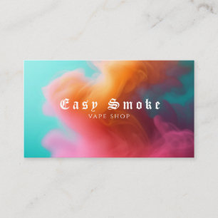 Carte de visite de la boutique de vapeur de fumée