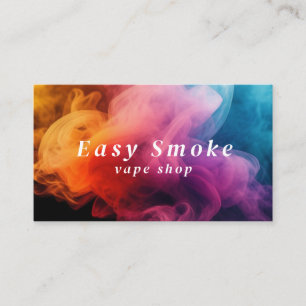 Carte de visite de la boutique de vapeur de fumée