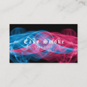Carte de visite de la boutique de vapeur de fumée