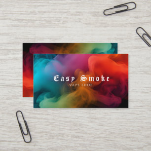 Carte de visite de la boutique de vapeur de fumée