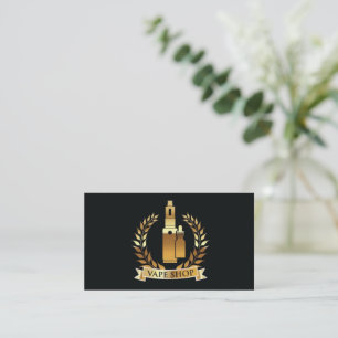 Carte de visite de la boutique de vapeur de fumée