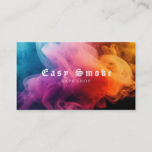 Carte de visite de la boutique de vapeur de fumée 