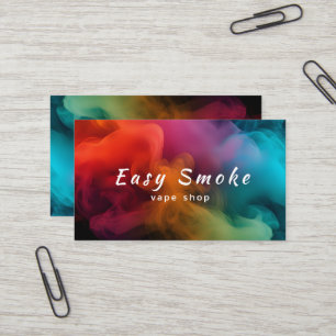 Carte de visite de la boutique de vapeur de fumée