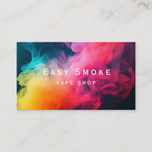 Carte de visite de la boutique de vapeur de fumée 