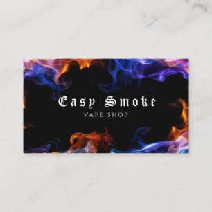 Carte de visite de la boutique de vapeur de fumée 