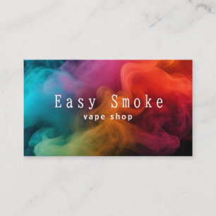 Carte de visite de la boutique de vapeur de fumée