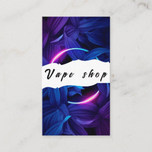 Carte de visite de la boutique de vapotage Fumer