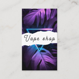 Carte de visite de la boutique de vapotage Fumer