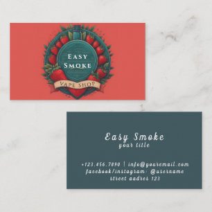 Carte de visite de la boutique de vapotage Smoke C