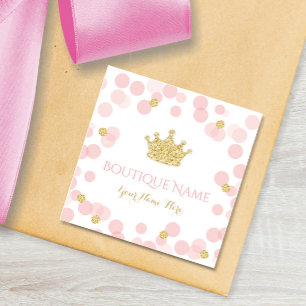 Carte de visite de la boutique Princess Crown Pink
