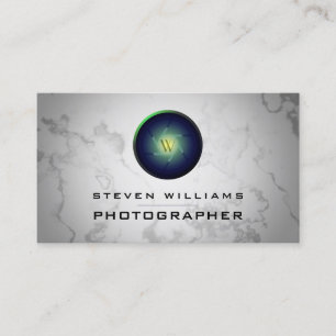 carte de visite de la caméra arrière en marbre