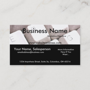 Carte de visite de la conception 1 de clavier